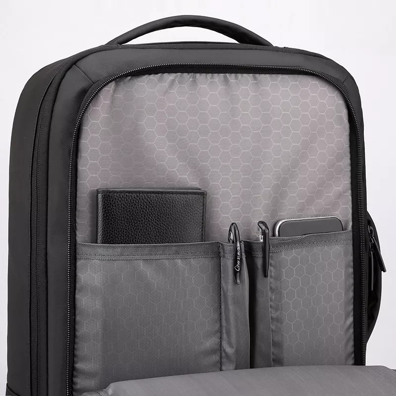 15.6" Business Laptop Backpack With Phone Charger 12.6Litre For School Travel