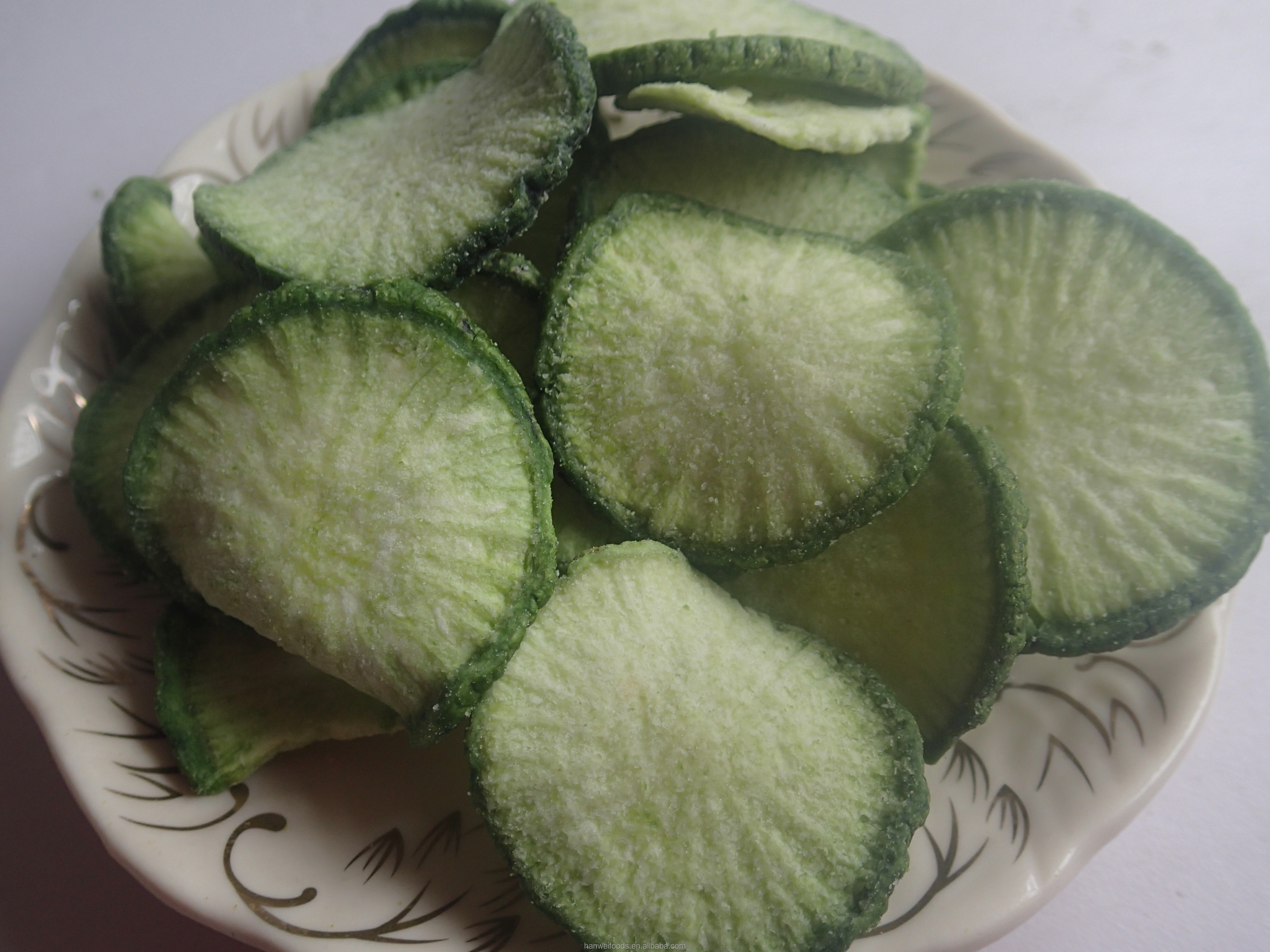 Palm Oil Dried Fruits Vegetables Healthy Crispy Green Radish Chips