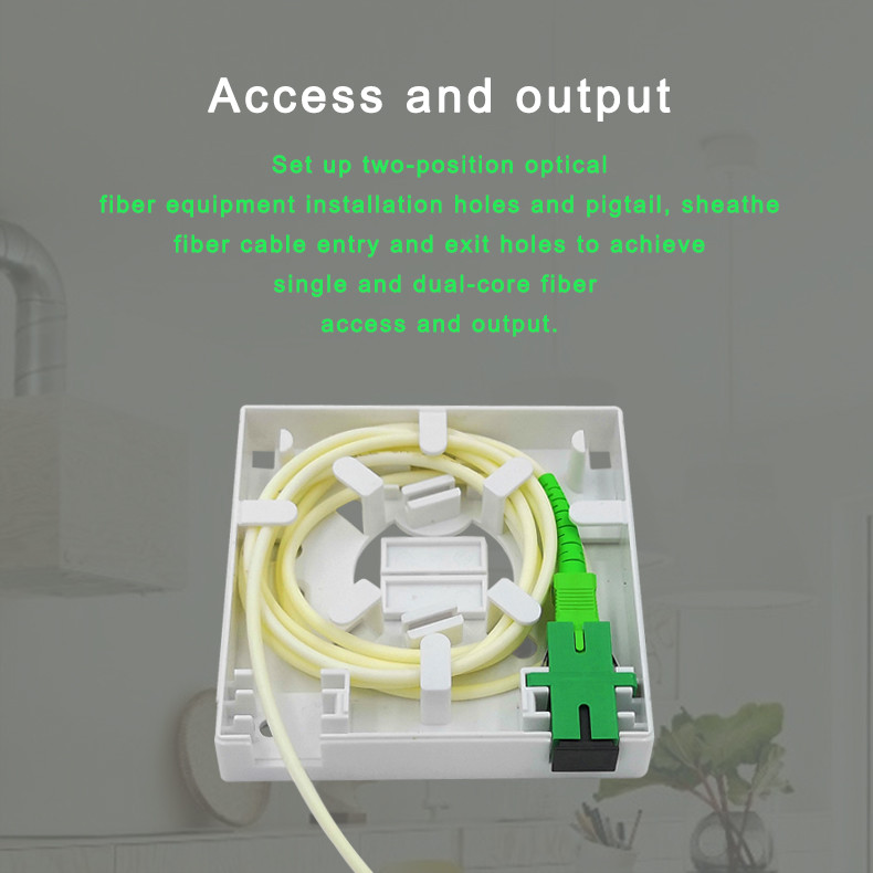 Indoor dustproof Flame Retardant Fiber Optic Distribution Box Multi Functional FTTH 86 ABS