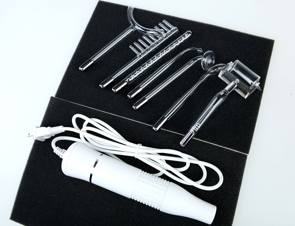 7 Glass Tube Kit High Frequency Facial Device , High Frequency Electrotherapy Machine