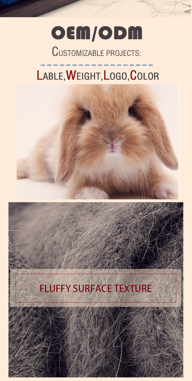 Angora Soft Mink Cashmere Knitting Yarn Long Hair