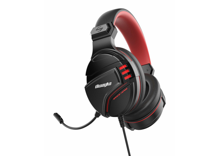 1.2m Switch Gaming Headphones , Red And Black Ps4 Headset 40mm Driver