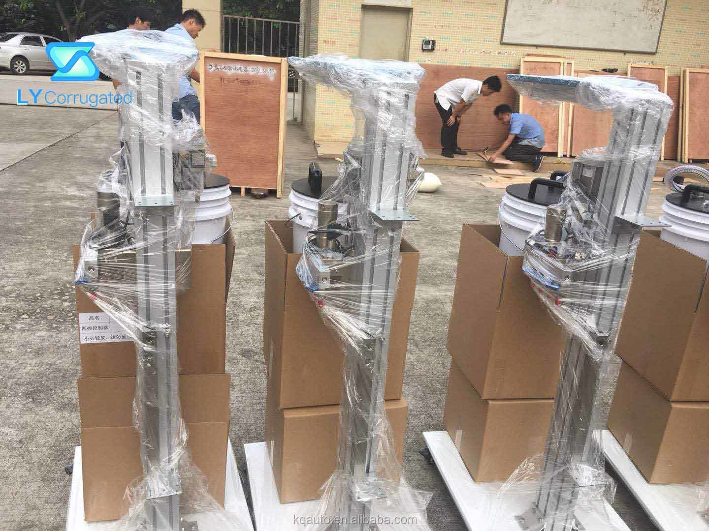 Corrugated Paper Board Cardboard Box Carton Machine Cold Glue Application System