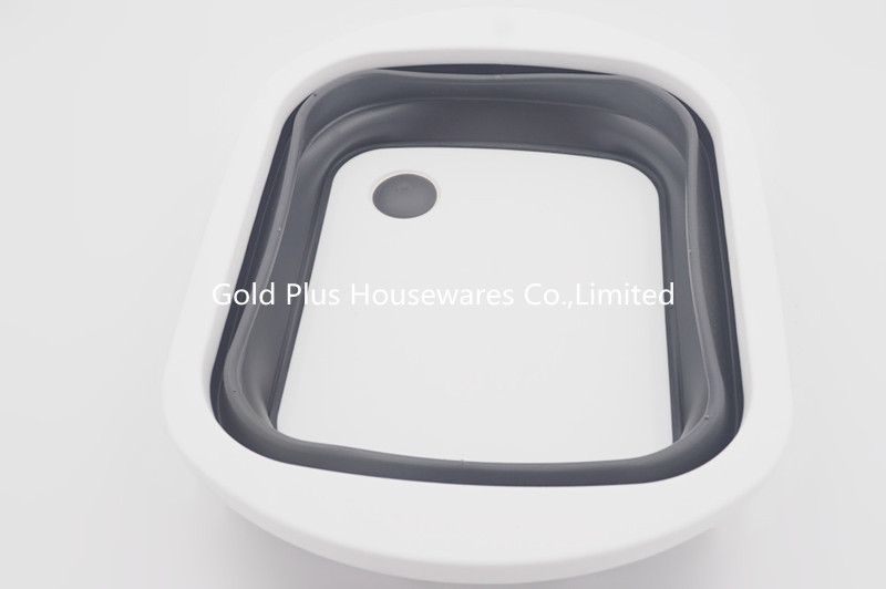 3 In 1 0.118CBM FDA TPR Foldable Plastic Basket