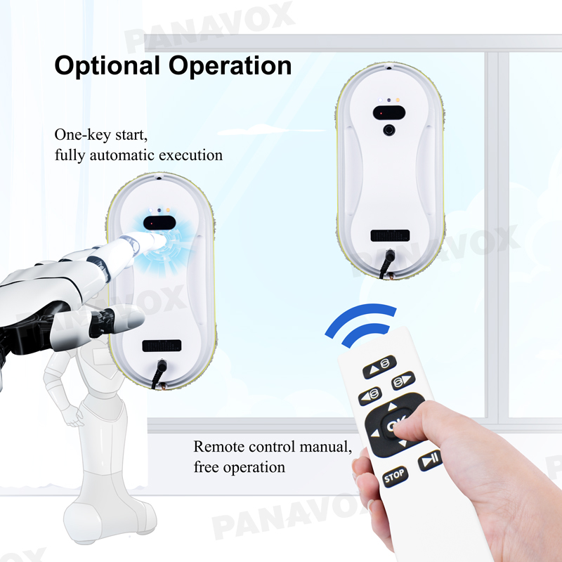 Path Planning Window Cleaner Robot 72W AC110 - 240V Intelligent Window Cleaning Robot