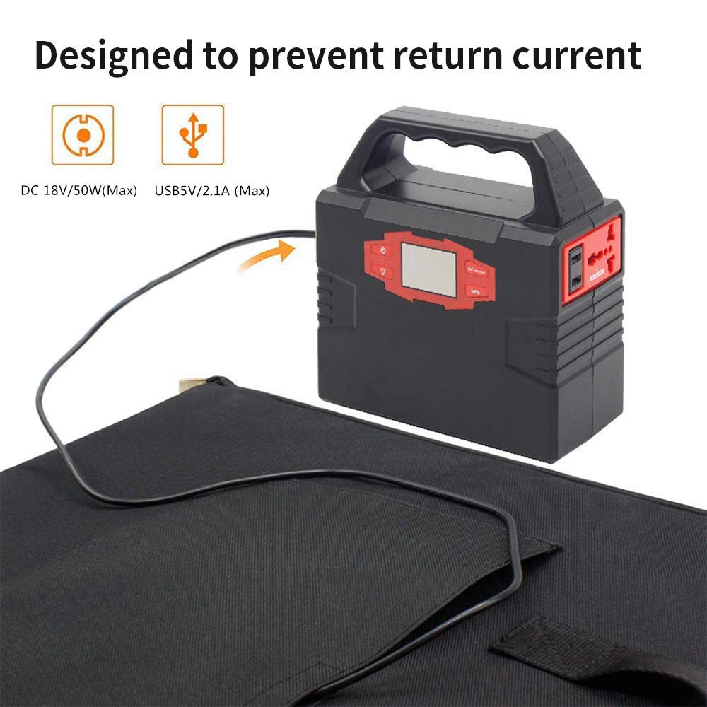 Customized Small Folding Solar Mat 100w Solar Blanket portable solar charging kit solar system product For Travel 12v Battery DC Power
