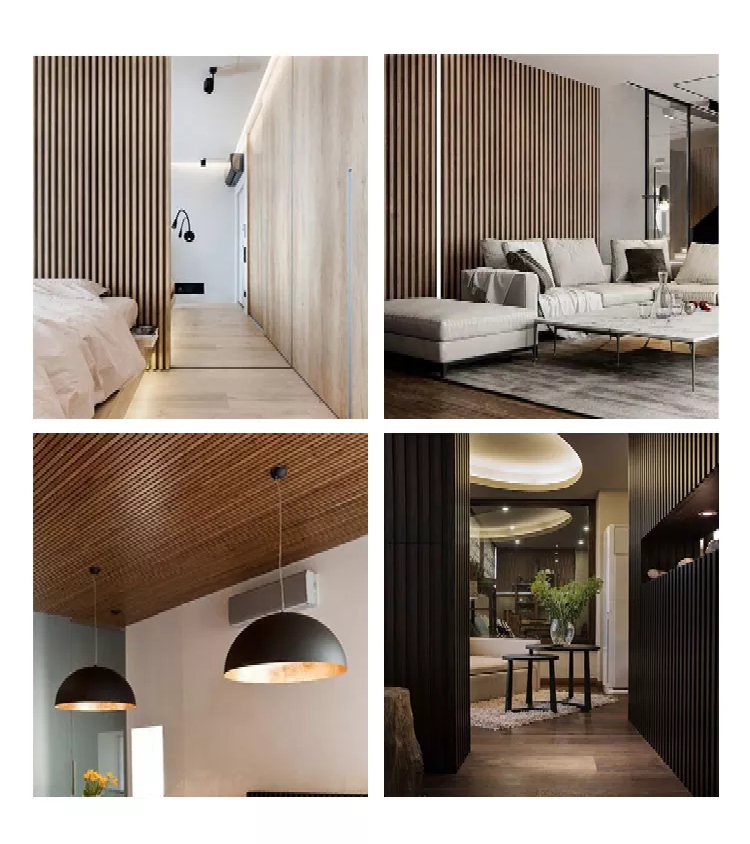 Customized Size PWC Wall Paneling Plastic Sheet de PVC Efecto Madera for SPC Wall Panel