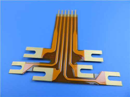 Single Layer Flexible Printed Circuit on Polyimide with 2oz Copper Yellow Coverlay and Immersion Gold for Capacitive Scr