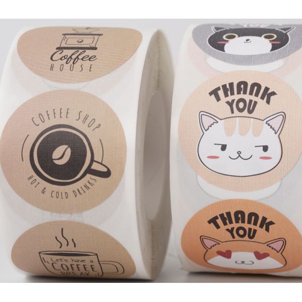 Cute Cartoon Animals Adhesive Thank You Sticker Labels For Teachers Appreciation