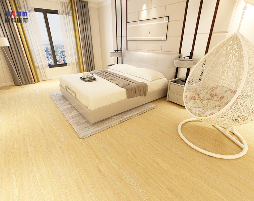 Eco Friendly SPC Flooring 4mm Waterproof Fireproof Oak Stone Composite Click GKBM SY-W3003