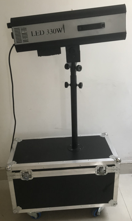 Double Zoom 330w LED Followspot Light Customized Logo