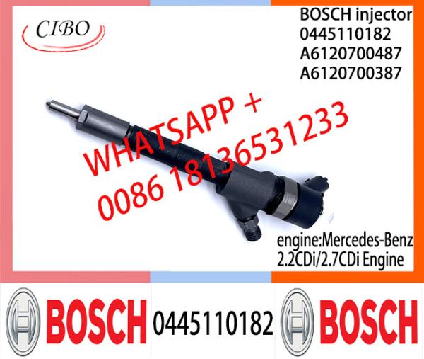 Diesel Common Rail Injector 0445110182 0445110181 0986435053 A6120700487