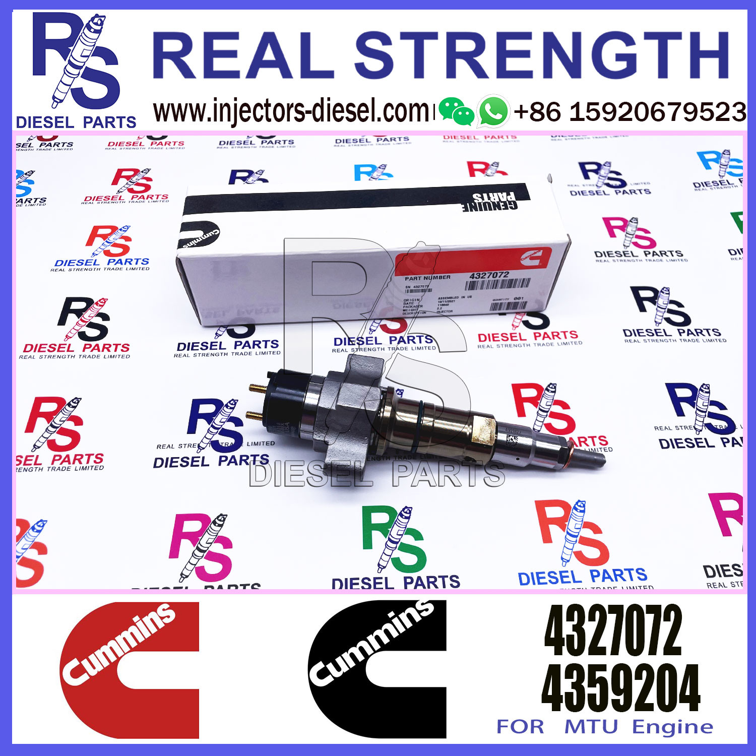 Diesel Engine Spare Parts Fuel Injector 2897414 4928421 4921827 4327072