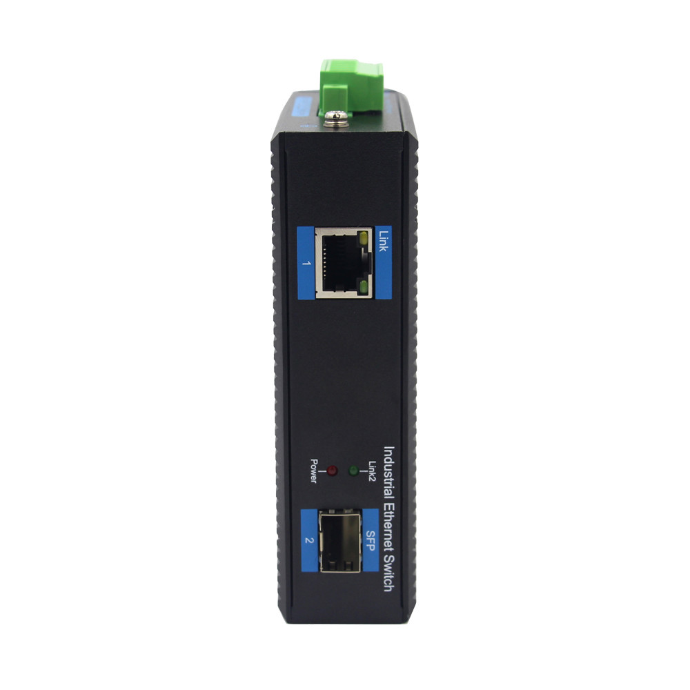 Industrial Gigabit SFP Media Converter 10/100/1000M SFP Optic Media Converter DC12V