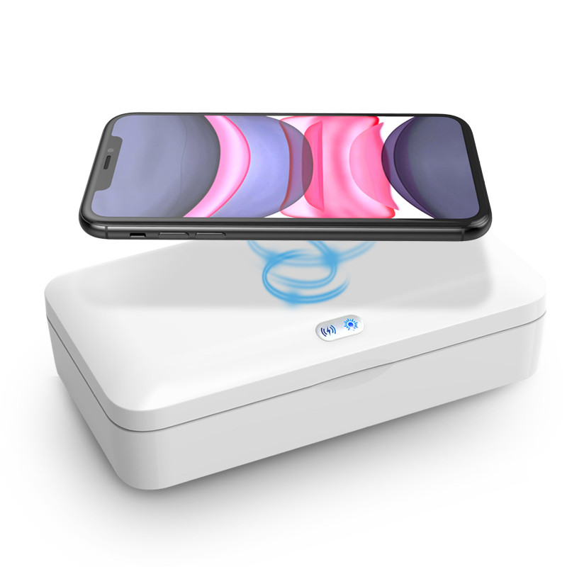 7.5W 5W Fast Charge Sterilizer Box Qi UV Sanitizer With Wireless Charging