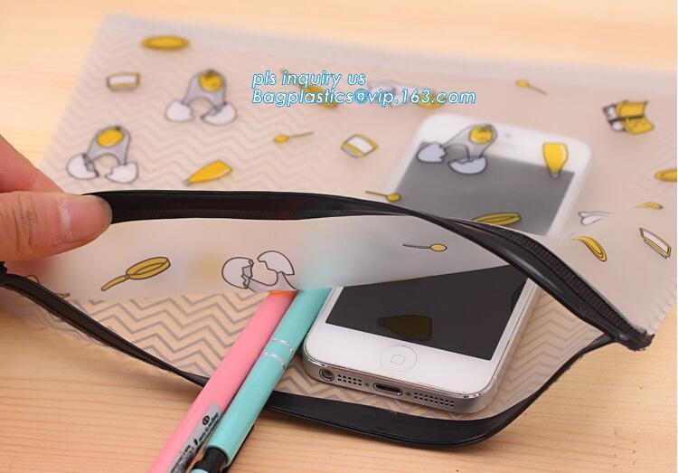 top slider k OEM cheap china zipper bag, Slider zipper Clear pvc bag for package Vinyl transparent pvc bag cosmeti