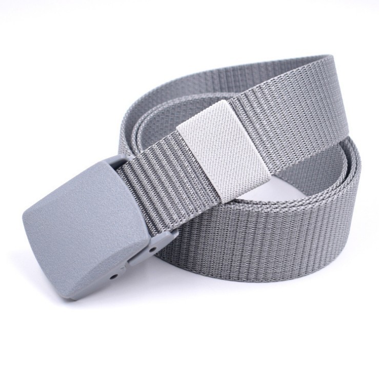 Jacquard Plastic Buckle Nylon Belt 2.5mm Thick Canvas Fabric Belt
