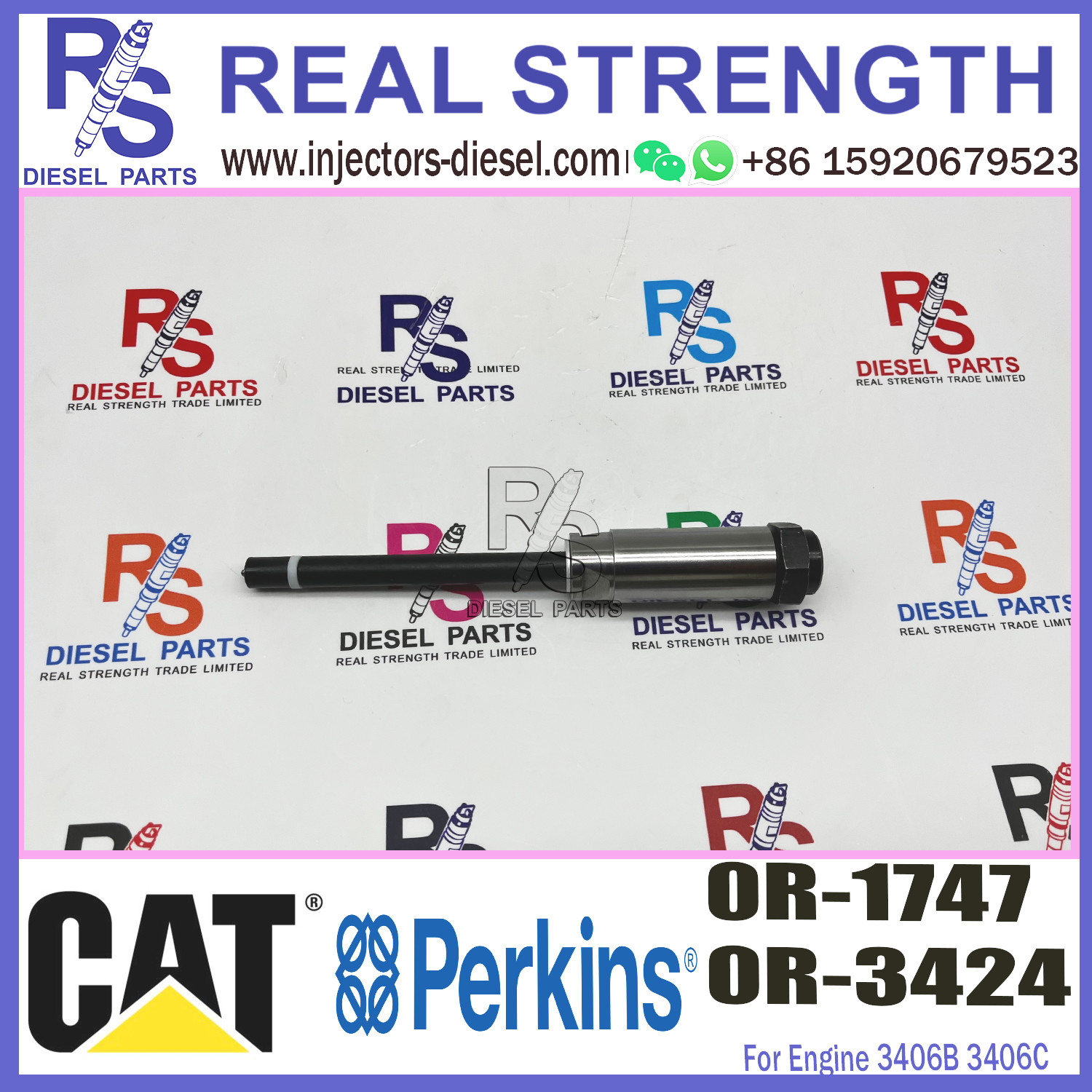 3406B 3406C 3408B 3408C Diesel Engine Nozzle 0R-1747 0R-3424 0R3424 Original Size