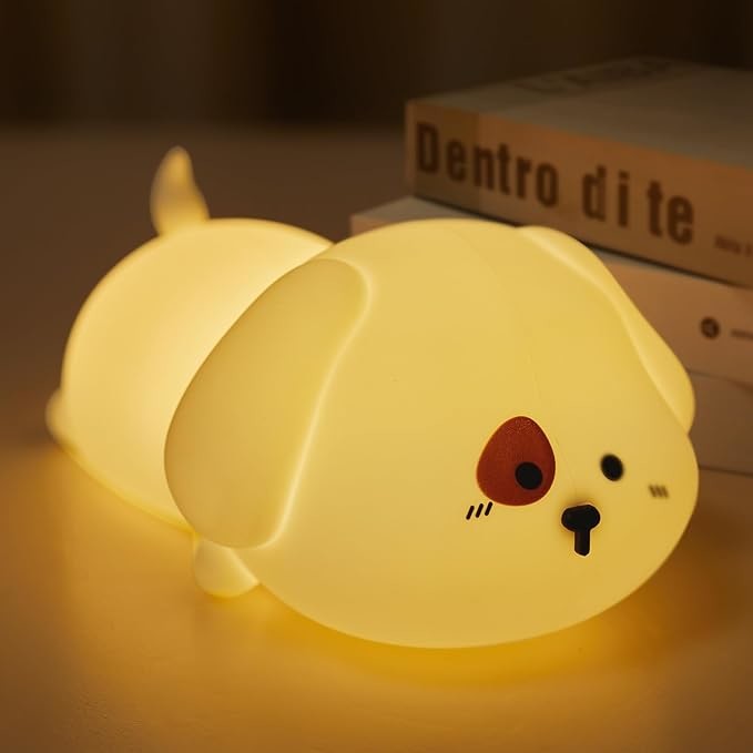 White Squishy Bunny Night Light Waterproof 16 Colors Cute Kids Santacam Nightlight