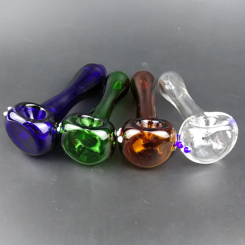 Durable Hand Blown Glass Pipe , Glass Water Bubblers For Smoking
