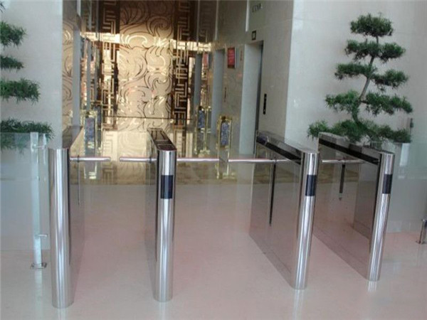 Metro / Subway SS Drop Arm Turnstile Access Control With Infrared Photocell