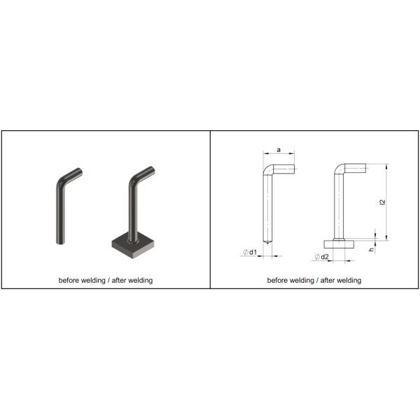 BTH Welding Studs for Drawn Arc Stud Welding Bent Stud