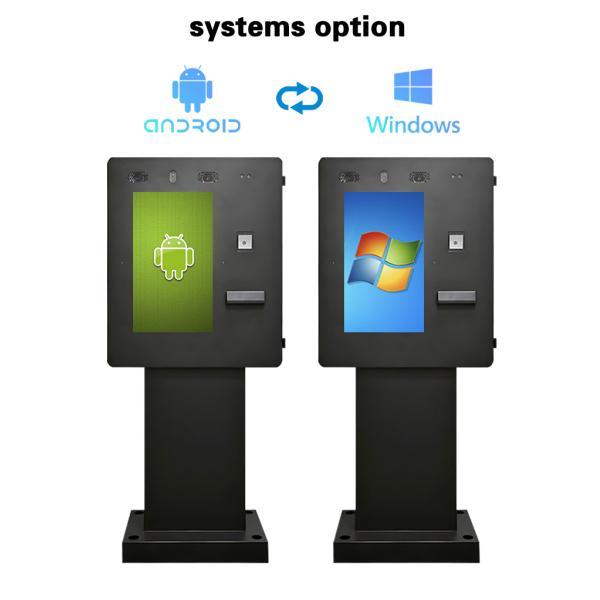 Camera Microphone POS Printer QR Code Scanner Outdoor Self Service Payment Kiosk