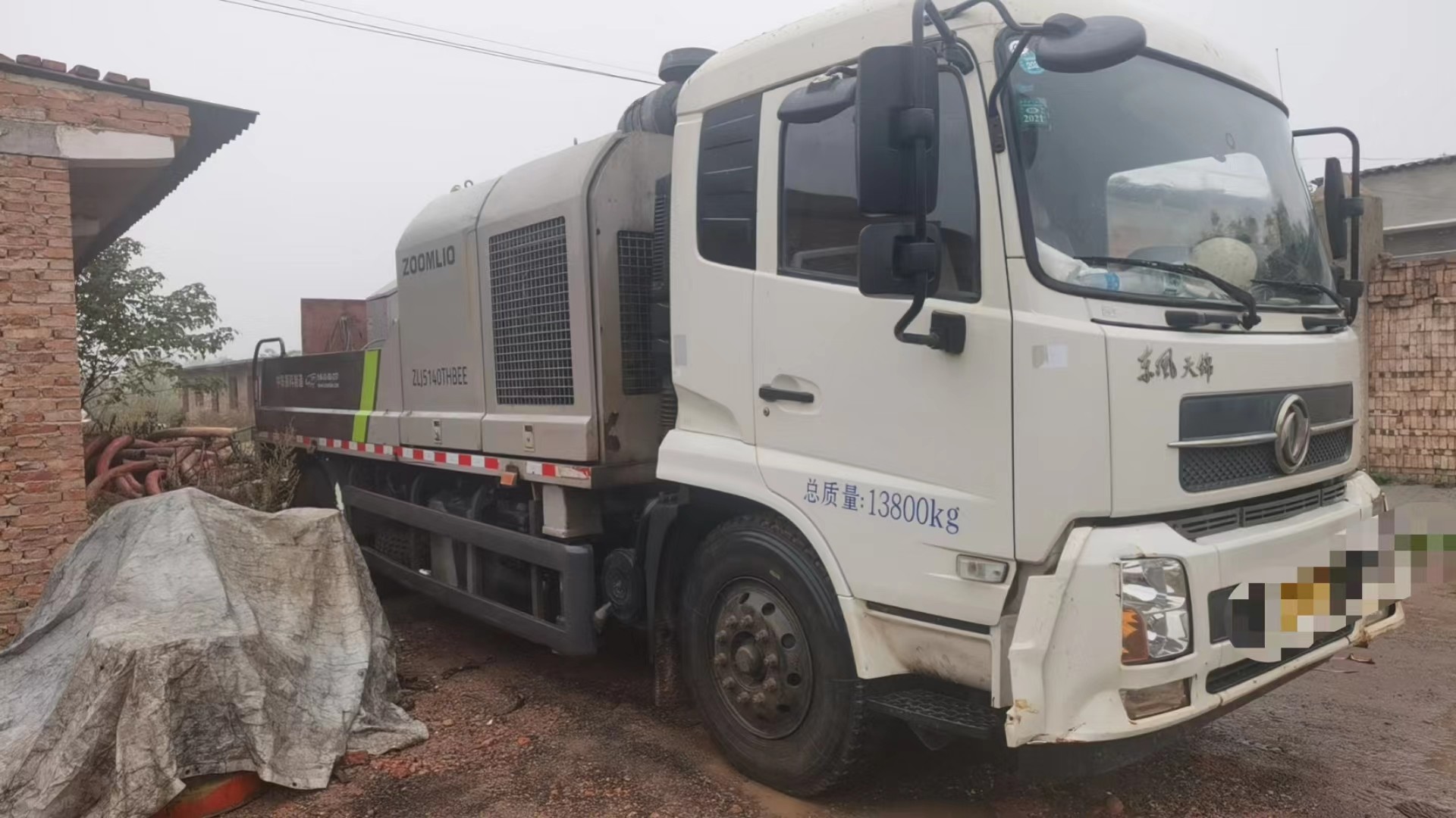 ZOOMLION 2020 year Truck mounted pump 10022 for sale.