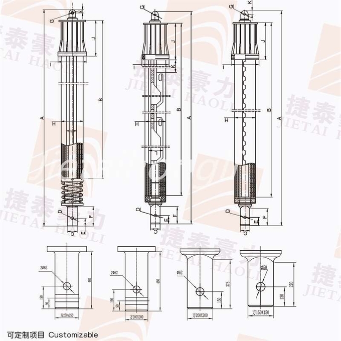 Friction Type Six Ribs Kelly Bar Drilling Iso9001