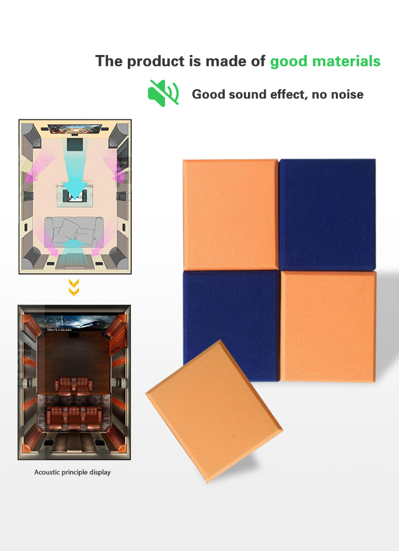 Acoustic Foam Diffuser Panels Highly Effective Sound Absorption For Home Wall Decor