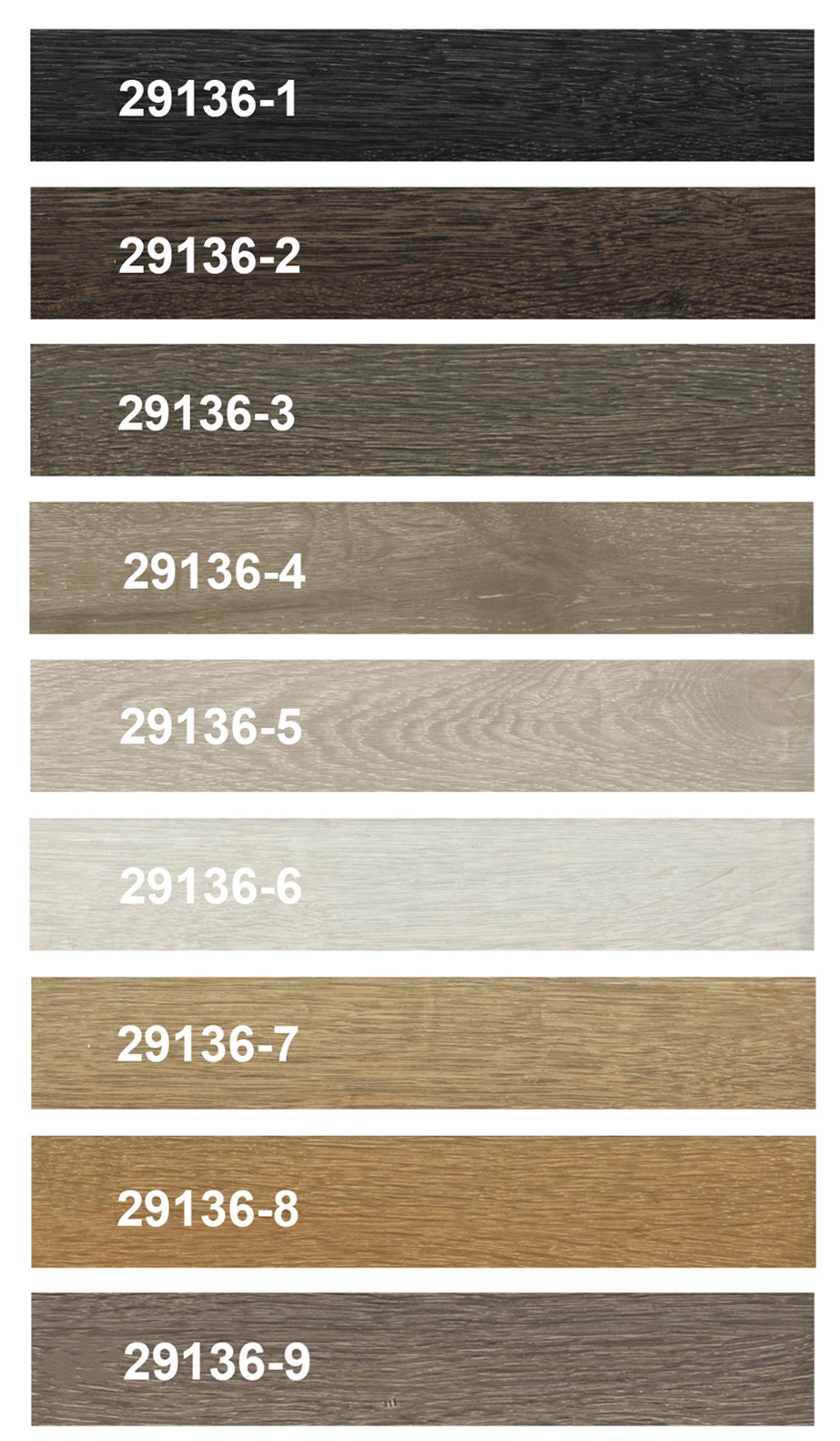 GKBM FT-W29136-2 Anti-slip Wear Resistance Black Gray Jump Color Oak Splicing Wood Grain Stone Click SPC Flooring