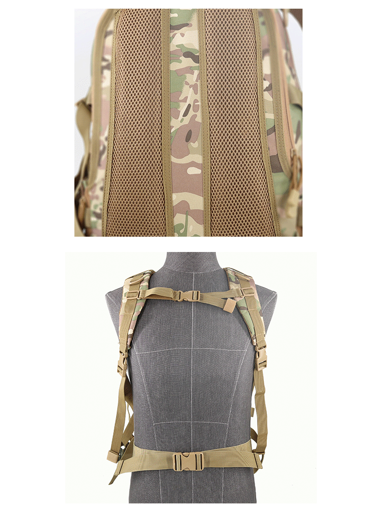 Oxford Material Outdoor Travel Backpack with Air Cushion Belt and Large Capacity