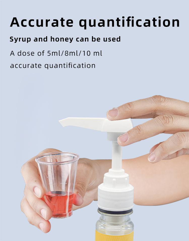 Food Grade Plastic Closure Syrup Dispenser Pump For Hand Washing UKS10 31 - 400