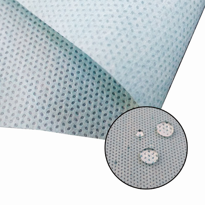 100% pp Medical Blue color SMS Non Woven Fabric For Bed Sheet