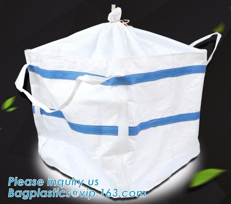 OEM 1 ton 2 ton PP woven big bags shipping jumbo bulk bag,High Quality 2 loops pp woven big bag,100% New Virgin Polyprop