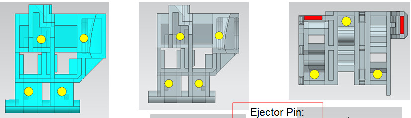 Multi Cavity Two Shot Injection Molding for Electronic PC Plastic Switch Adaptor