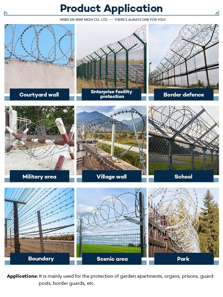 barbed wire single razor for Strong and Durable Property Protection