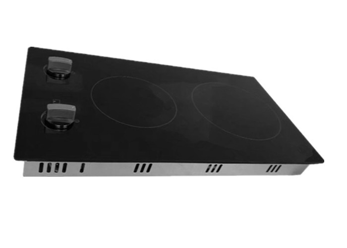 12inch Cooktop Infrared Knob Control Two Burner Ceramic Cooker