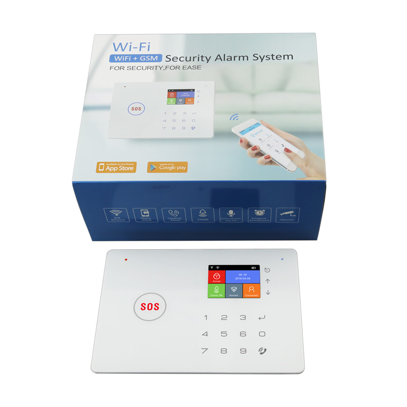 Intelligent Wireless Wifi/gsm Alarm System Sms Smart Kit Tft Display Burglarly Fire Gas Alarm Family Alarm Security