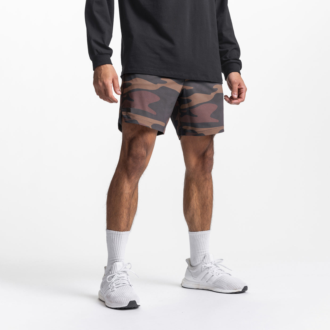 Sports Running Shorts Mens Fitness Workout Short With Inner Compression