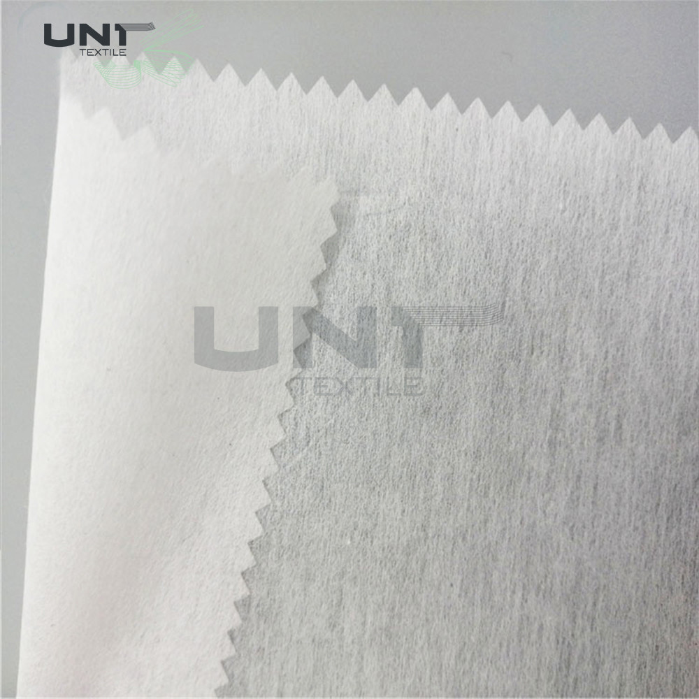Custom Hand Feeling Polyester Viscose Sew-in Interlining Chemical Bond No Woven Fabric Roll for Garment