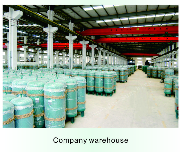Green Color Screw Air Compressor Parts Gas Storage Tank Carbon / Stainless Steel