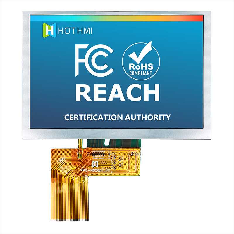5.0 Inch 800x480 Display IPS Sunlight Readable Monitors TFT LCD Display Manufacturer