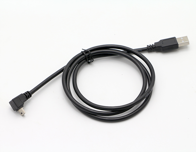90 Degree Right Left UP DOWN Angle Mini USB Data Charger Cable