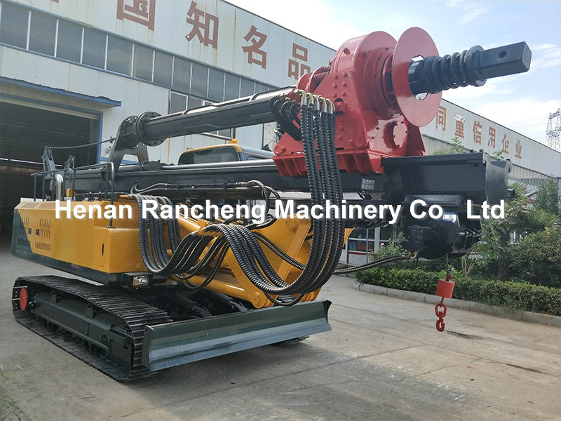 Hydraulic Small Rotary Drilling Rig 15m Bore Depth 110KW Diesel Engine
