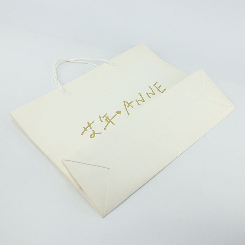 Boutique Carrier Custom Logo Paper Bag Shopping Packaging Foldable Reusable