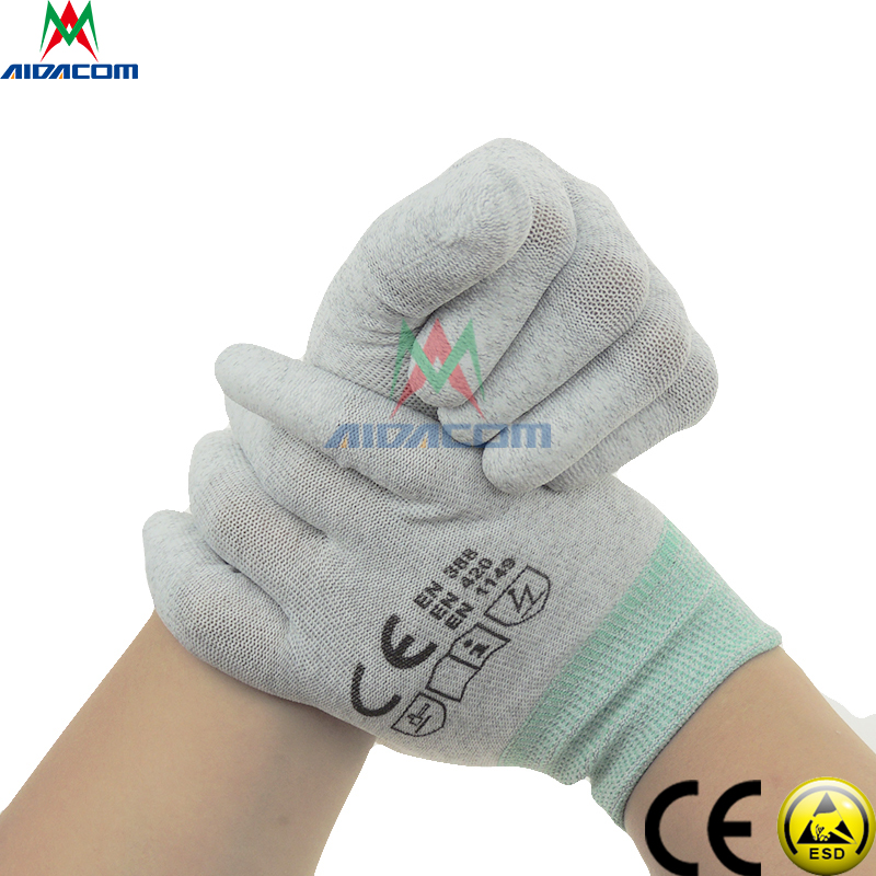 Disposable 300g PU Palm Vinyl PVC ESD Gloves