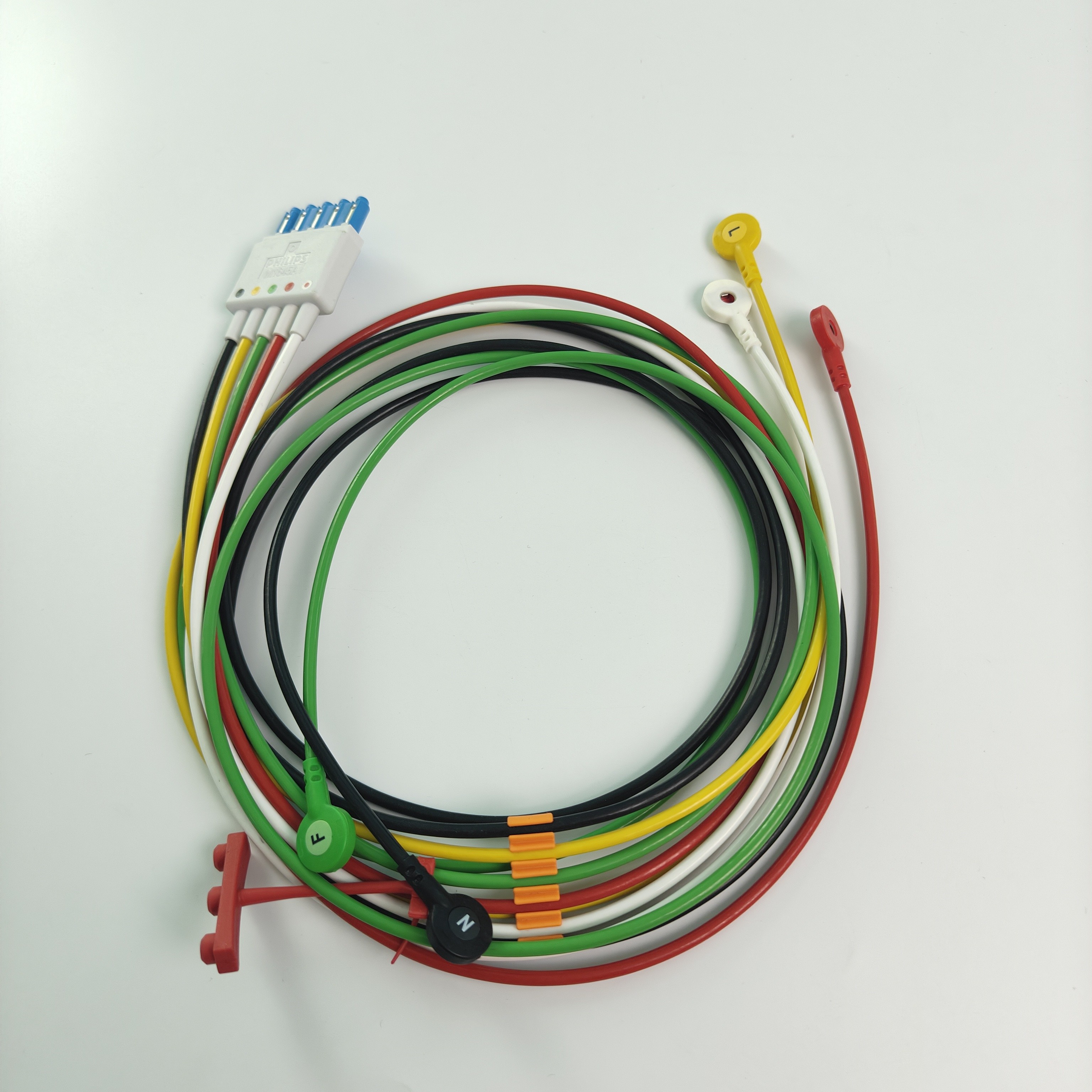 PHILIP Patient Monitor Original CBL 5 Leadset Snap IEC ICU REF M1645A 989803145001
