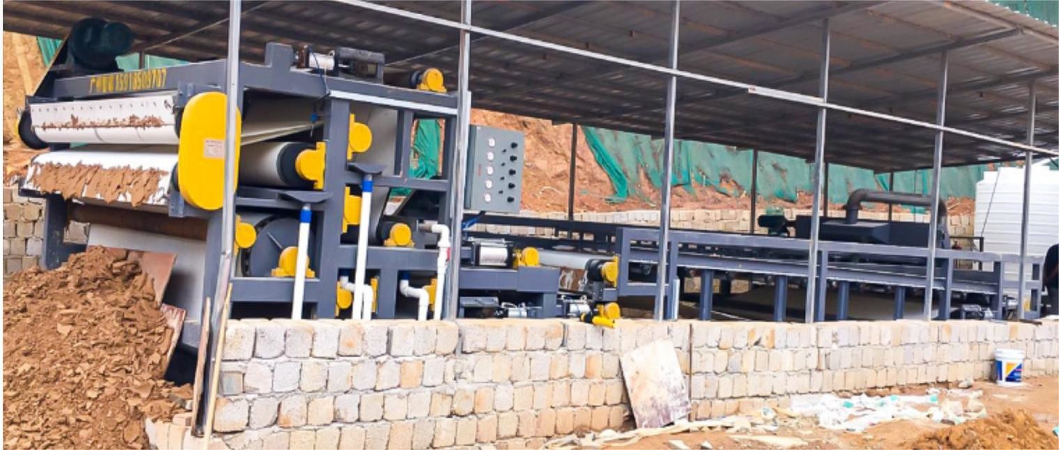 Mining Sludge Belt Press Dewatering Filter Machine For Wastewater Treatment