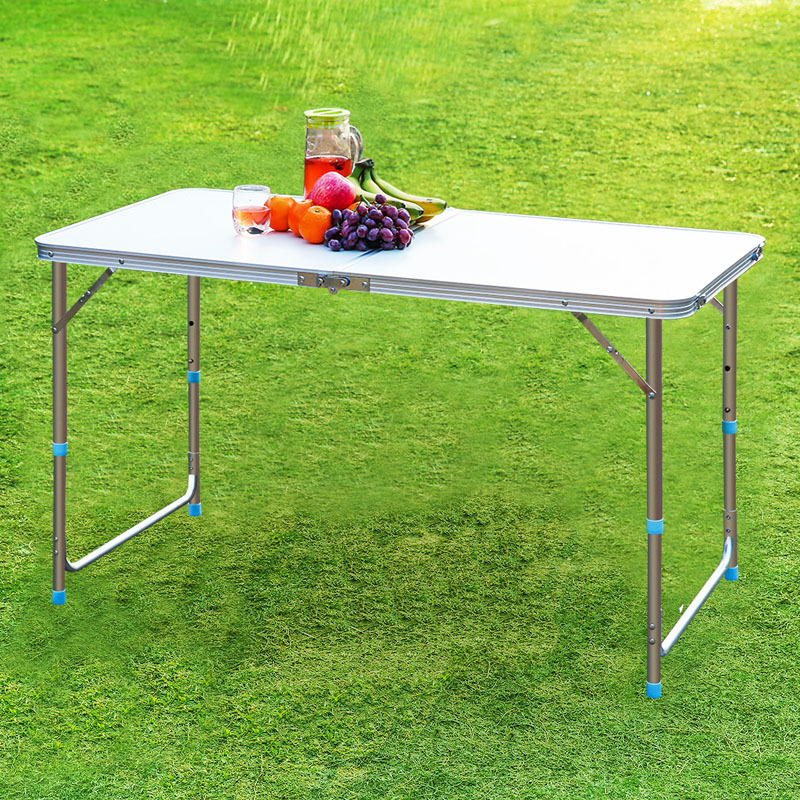 Folded Yes Outdoor Garden Farm Aluminum Suitcase Folding Lap Desk for Easy Carry